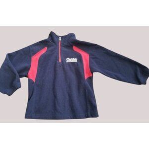 NEW ENGLAND PATRIOTS Fleece Part Zip Pullover SMALL Size 4